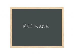 Bi-Office 40x60cm fakeretes fekete krétatábla