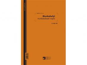 B.VALL.349 A4 24lapos álló munkahelyi munkabaleseti napló