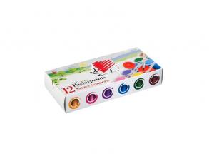 ICO Süni 25ml tégelyes 12 színű tempera készlet