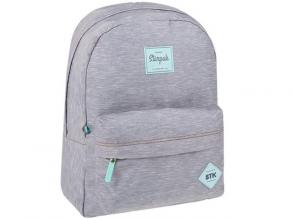 Starpak ezüstszürke kétrekeszes iskolatáska, hátizsák