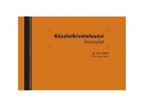 B.12-114/V A5 25x4lapos fekvő készletkivételezési bizonylat
