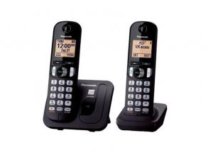 Panasonic KX-TGC212PDB DUO DECT hívásazonosítós fekete vezetéknélküli telefon