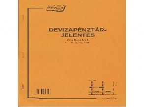 C.318-123/V A4 25x2lapos álló deviza pénztárjelentés