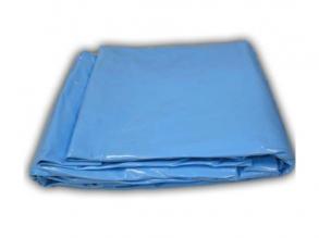 Fólia kör alakú O 4,57 (15') x 1,50 m-es medencéhez, 0,6 mm-es kék színű, átfedéses