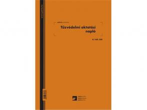B.VALL.350 A4 álló tűzvédelmi oktatási napló