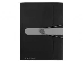 Herlitz Easy Orga A4 PP fekete gumis mappa