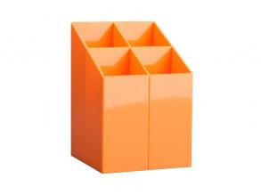 ICO Design szögletes narancssárga írószertartó