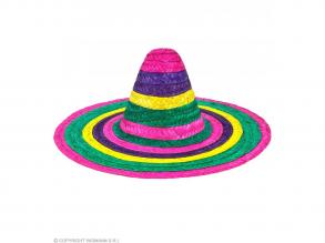 Sombrero színes csíkos kalap 50 cm-es