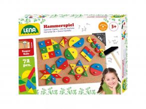 LENA: Kalapálós készségfejlesztő játékszett parafatáblával