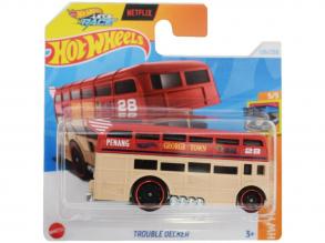 Hot Wheels: Trouble Decker piros kisautó 1/64 - Mattel