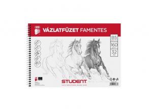 ICO Student B5 famentes vázlatfüzet