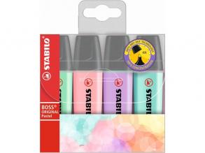 Stabilo Boss Original Pastel 4db-os vegyes színű szövegkiemelő