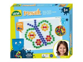 LENA: Mosaik Átlátszó pötyi kreatív szett 10mm 140db-os
