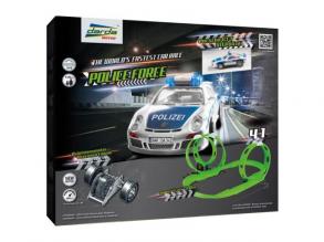 Darda: Police Force 4 az 1-ben pályaszett Porsche 911 GT3 hátrahúzható rendőrautóval