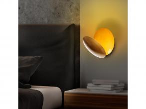 Elegáns arany fali lámpa, fém ház, 25 x 25 x 16 cm