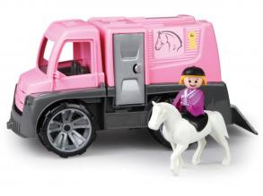 Lena Truxx Lószállító autó játékszett 2 figurával, 28 cm