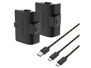 Venom VS2883 Xbox Series S & X fekete kapacítású (1100mAh) akkucsomag (2 db) + 3 méter töltőkábel