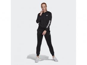 W Lin Ft Adidas női melegítő fekete/fehér 2XL-es méretű