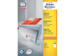 Avery 3478 210x297mm univerzális 100db-os etikett