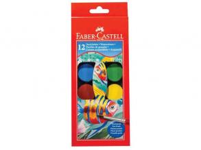 Faber-Castell 30mm 12 színű vízfesték készlet