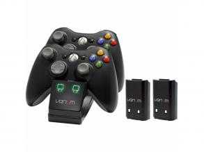 Venom VS2891 Xbox 360 fekete dupla töltőállomás + 2db akkumulátor