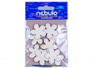 Nebulo: Mini virágok karton dekorácoó 10db-os szett