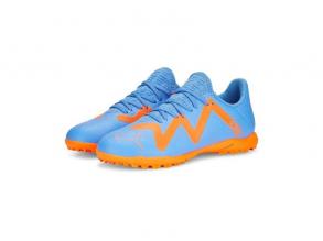 Future Play Tt Jr Puma gyerek kék/narancssárga színű futball-salak focicipő