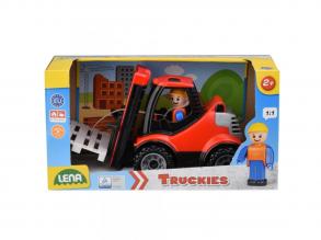 LENA: Truckies Targonca raklapokkal dobozos 22cm