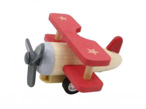 Lendkerekes mini repülő natúr-piros