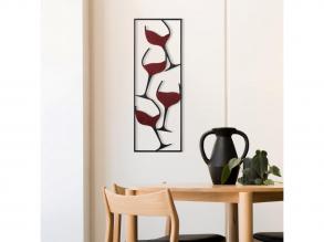 Kézzel festett fém dekortartozék, 32 x 5 x 90 cm | 100% fém, 0,8 mm vastagság | Egyedi színváltozatok a stílusos lakberendezéshe