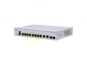 Cisco CBS250-8P-E-2G 8x GbE PoE+ LAN 2x combo GbE RJ45/SFP port L3 menedzselhető PoE+ switch