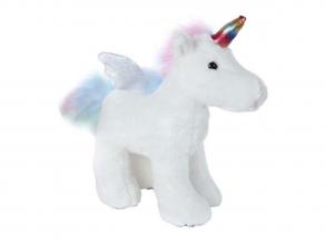 Egyszarvú Plüss, fehér, 18 cm