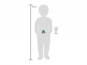 Small Foot - Fa betűvonat - kék-zöld Polar kocsi - 12 darab