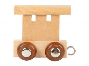 Small Foot - Fa betűvonat - hátsó kocsi - 12 darabos szett