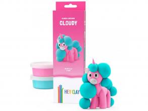 Hey Clay: Pihe-puha pink Unikornis figura gyurmaszett