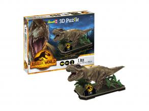 Revell 3D puzzle építőkészlet- Jurassic World Tyrannosaurus rex, 44,1x16,7x18,6 cm