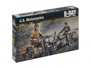 Italeri 1/35 U.S. Motorcycles 2db katonai motorkerékpár makett