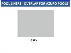 Medence fólia GREY liner, szürke színben, 0.225 mm vastag, átfedéssel, a 3.6 x 1.1 m-es medencékhez