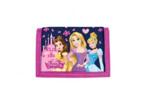 Disney Hercegnők pink tépőzáras pénztárca