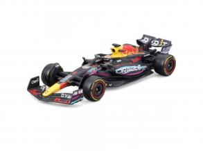 Bburago: Red Bull RB19 F1 versenyautó fém autómodell 1/43 (Max Verstappen #1, Miami GP különkiadás, sisakos)