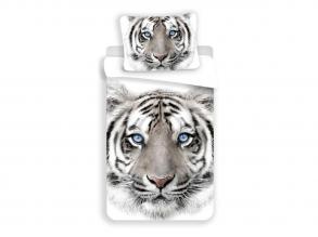 Fehér tigris mintás ágyneműhuzat - 2-részes
