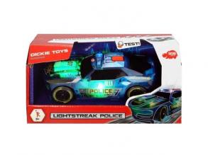 Lightstreak rendőrségi autó fénnyel és hanggal 20cm - Simba Toys