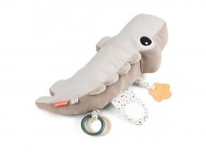 Tummy Time plüsspárna játék, bézs krokodil