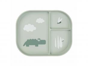 Done by Deer Croco Green zöld tálca