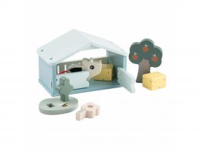 Farm fa játékkészlet tehenes