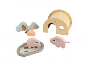 Farm fa játékkészlet malacos