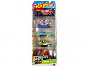 Hot Wheels: Fun Park 5 db-os kisautó szett 1/64  Mattel