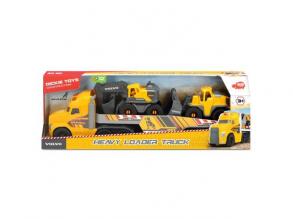 Mack Volvo Heavy Truck munkagépekkel, fénnyel és hanggal 70cm - Dickie Toys
