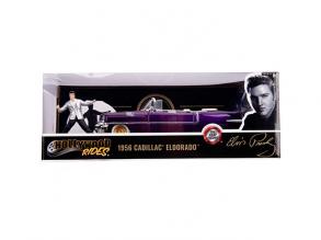 Elvis figura és 1956 Cadillac Eldorado fém autómodell 1/24 - Simba Toys