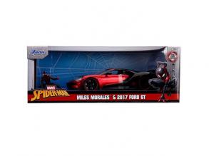 Marvel: Miles Morales figura és 2017 Ford GT autómodell 1/24 - Simba Toys